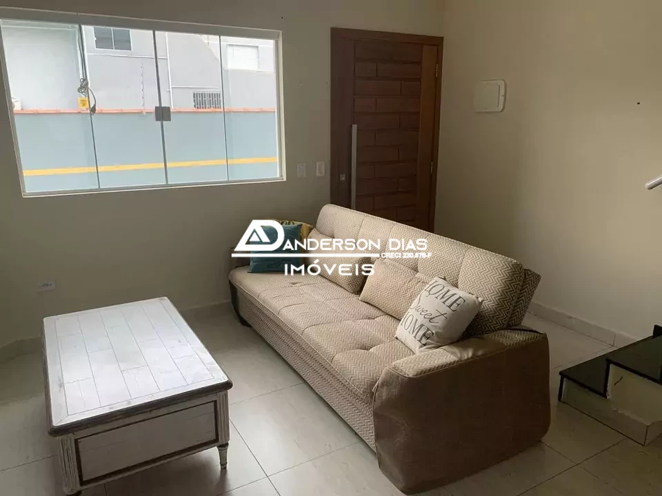 Sobrado com 2 suítes para aluguel definitivo, 85 m² por R$ 2.400 - Praia das Palmeiras - Caraguatatuba/SP